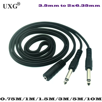 3.5mm (Mini) 1/8" TRS Stereo Female to 2 Dual 1/4 Inch 6.35mm Mono TS Male Y Splitter Cable 0.75M 1M 1.5M 3M 5M 10M
3.5mm (Mini) 1/8" TRS Stereo Female to 2 Dual 1/4 Inch 6.35mm Mono TS Male Y Splitter Cable 0.75M 1M 1.5M 3M 5M 10M