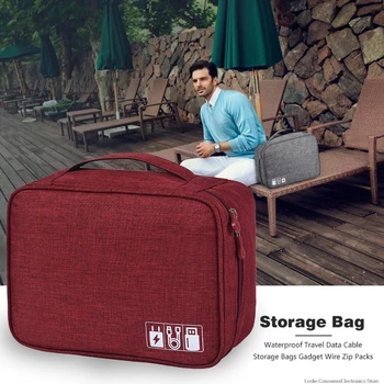 Travel USB Cable Organizer Electronics Accessories Storage Bag Hard Drives Case Waterproof Mesh Bag Storage Bag Multi-function
Travel USB Cable Organizer Electronics Accessories Storage Bag Hard Drives Case Waterproof Mesh Bag Storage Bag Multi-function