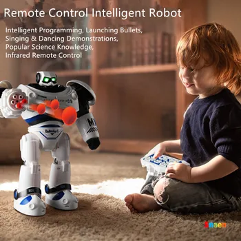 Large Robot Toy, Remote Control RC Combat Fighting Robot, Programmable Interactive Walking Singing Dancing for Kids Boy Girl
Large Robot Toy, Remote Control RC Combat Fighting Robot, Programmable Interactive Walking Singing Dancing for Kids Boy Girl