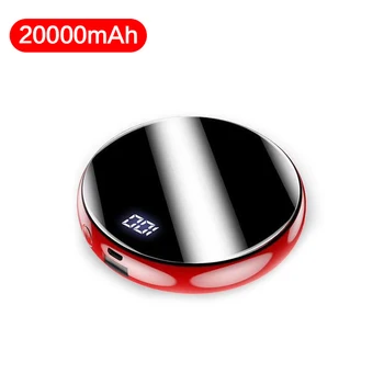 20000mAh Mini Round Power Bank Mirror Screen Phone Charger Powerbank LED Digital External Battery Poverbank For Mobile Phones
20000mAh Mini Round Power Bank Mirror Screen Phone Charger Powerbank LED Digital External Battery Poverbank For Mobile Phones