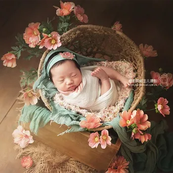 Baby Girl Photography Props Hollow Hemp Rope Woven Flower Basket Fotografie Newborn Sofa Shooting Photo Bebe Multi-Purpose Props 
Baby Girl Photography Props Hollow Hemp Rope Woven Flower Basket Fotografie Newborn Sofa Shooting Photo Bebe Multi-Purpose Props