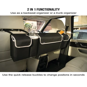 Adjustable Car Trunk Organizer Backseat Storage Bag Large Capacity Multi-use Car Seat Back Organizers Automobile Interior
Adjustable Car Trunk Organizer Backseat Storage Bag Large Capacity Multi-use Car Seat Back Organizers Automobile Interior