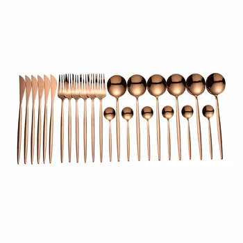 24pcs Gold Flatware Set 18/10 Stainless Steel Tableware Set Knife Fork Spoon Cutlery Set Dishwasher Safe Dinnerware Set Gift Box
24pcs Gold Flatware Set 18/10 Stainless Steel Tableware Set Knife Fork Spoon Cutlery Set Dishwasher Safe Dinnerware Set Gift Box