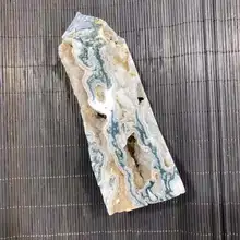 Natural moss agate crystal quartz energy tower a large number of natural crystal holes
Natural moss agate crystal quartz energy tower a large number of natural crystal holes