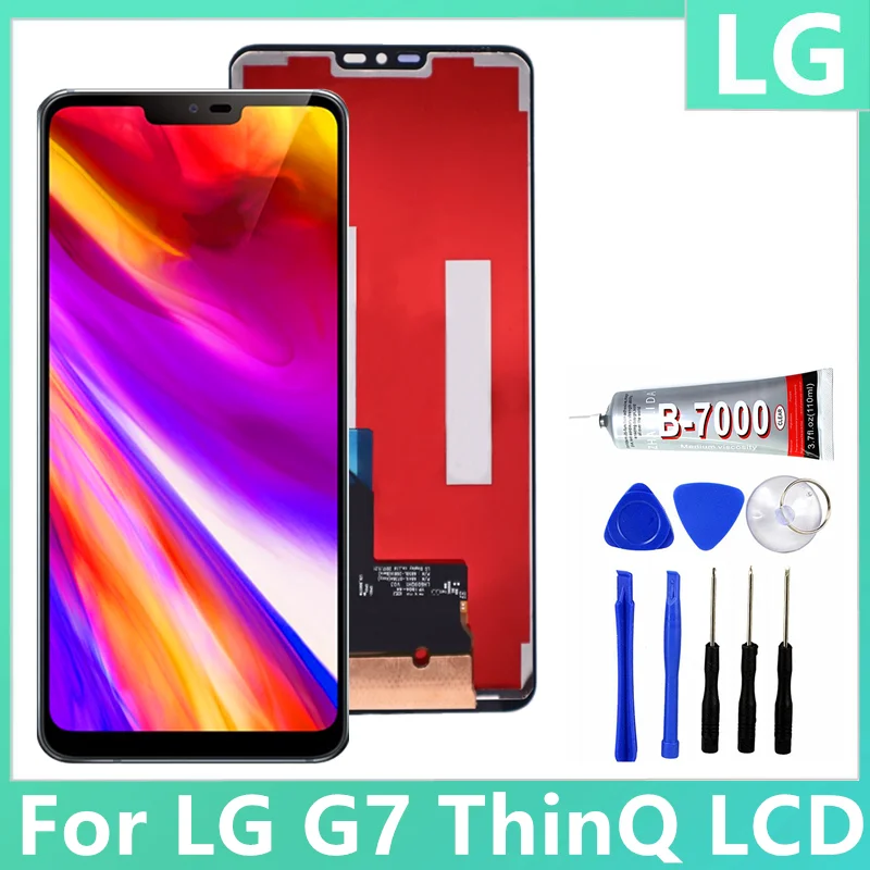 

Original For LG G7 G710EM G710PM G710VMP G7 ThinQ G710 G710TM G710N G710VM LCD Display Touch Screen Digitizer Assembly