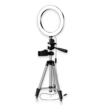 26cm/10inch LED Ring Light 3 Lighting Modes USB with Metal Tripod Max. Height 101cm Smartphone Holder for YouTube Video Live
26cm/10inch LED Ring Light 3 Lighting Modes USB with Metal Tripod Max. Height 101cm Smartphone Holder for YouTube Video Live