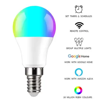 Cellphone WiFi Voice Control RGB Energy Saving Dimming LED Bulb Smart Light Bulbs Work With Smart Life For Alexa Google Home
Cellphone WiFi Voice Control RGB Energy Saving Dimming LED Bulb Smart Light Bulbs Work With Smart Life For Alexa Google Home