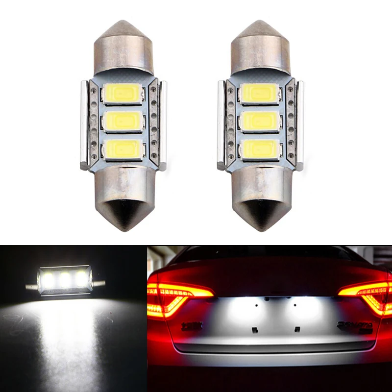 2x Auto Canbus Error Free 36mm 5630 3SMD Festoon Dome C5W Car LED Reading Light Interior Licence Plate Lamp Bulb
2x Auto Canbus Error Free 36mm 5630 3SMD Festoon Dome C5W Car LED Reading Light Interior Licence Plate Lamp Bulb