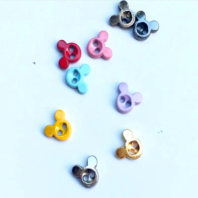 100pcs 200pcs 6mm Mini Buttons Metal Mixed Color Round Bread Doll For DIY Sewing Blyth Clothing | Дом и сад