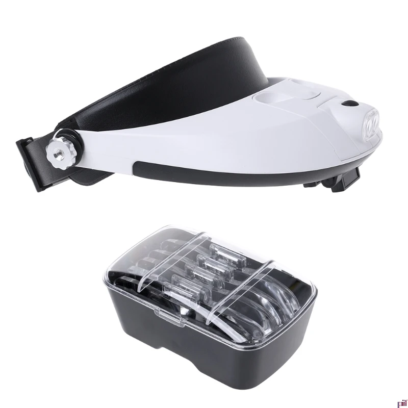 LED Lamp Light Headband Headset Head Jeweler Magnifier Magnifying Glass Loupe
LED Lamp Light Headband Headset Head Jeweler Magnifier Magnifying Glass Loupe