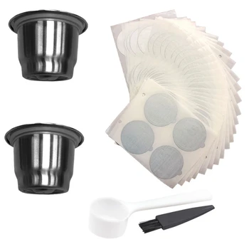 3Pcs Reusable Stainless Steel Capsules Nestle Cup 100 Aluminum Foil Cover Unopened Coffee Shell Coffee Filter 6 Piece Set
3Pcs Reusable Stainless Steel Capsules Nestle Cup 100 Aluminum Foil Cover Unopened Coffee Shell Coffee Filter 6 Piece Set