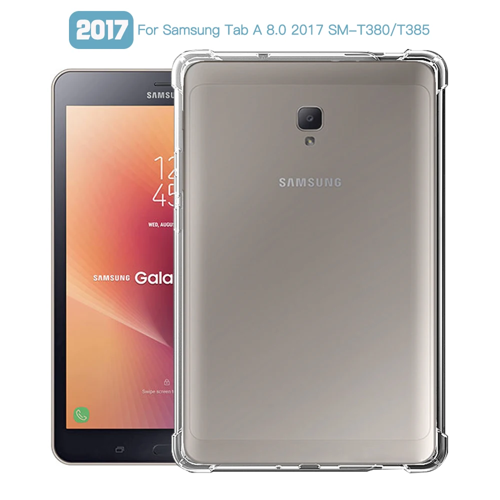 Shockproof Cover For Samsung Galaxy Tab A 8.0 2017 SM-T380 SM-385 8.0 inch Case TPU Silicon Transparent Cover Coque Fundas
Shockproof Cover For Samsung Galaxy Tab A 8.0 2017 SM-T380 SM-385 8.0 inch Case TPU Silicon Transparent Cover Coque Fundas