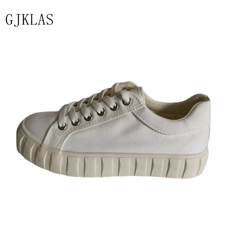 Thick Sole Canvas Shoes Women's Flats Platform Sneakers Women Shoes Casual Fashion Woman Vulcanize Shoes Ladies Flat Sneakers
Thick Sole Canvas Shoes Women's Flats Platform Sneakers Women Shoes Casual Fashion Woman Vulcanize Shoes Ladies Flat Sneakers