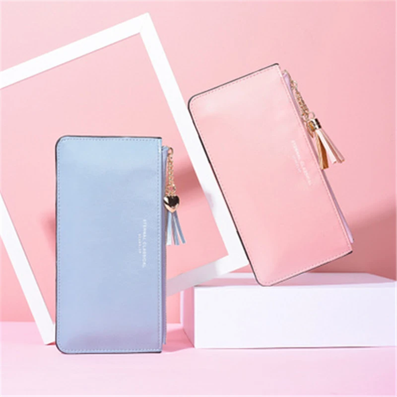 Wallets Women Long Tassel Letter Zipper Coin Purses Female Solid Color Pu Leather Hasp Card Holder Ladies Multifunction Clutch
Wallets Women Long Tassel Letter Zipper Coin Purses Female Solid Color Pu Leather Hasp Card Holder Ladies Multifunction Clutch