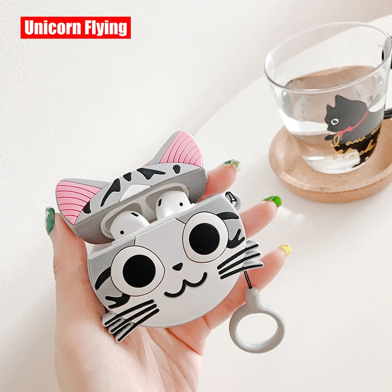 LinXiang Cute 3D Cheese Cat Chi's Sweet Home Bluetooth Earphone Cover Silicone Protective Case For Apple Airpods 1 2
LinXiang Cute 3D Cheese Cat Chi's Sweet Home Bluetooth Earphone Cover Silicone Protective Case For Apple Airpods 1 2