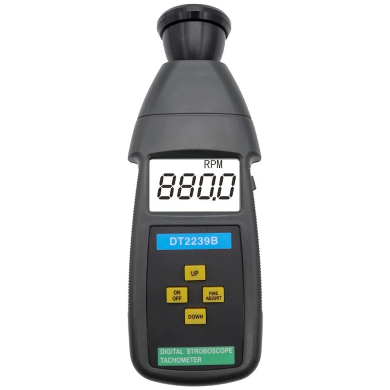 DT2239B Digital LCD Non-Contact Flash Stroboscope Tachometer Photoelectric Revolution Meter Speedometer Tester
DT2239B Digital LCD Non-Contact Flash Stroboscope Tachometer Photoelectric Revolution Meter Speedometer Tester