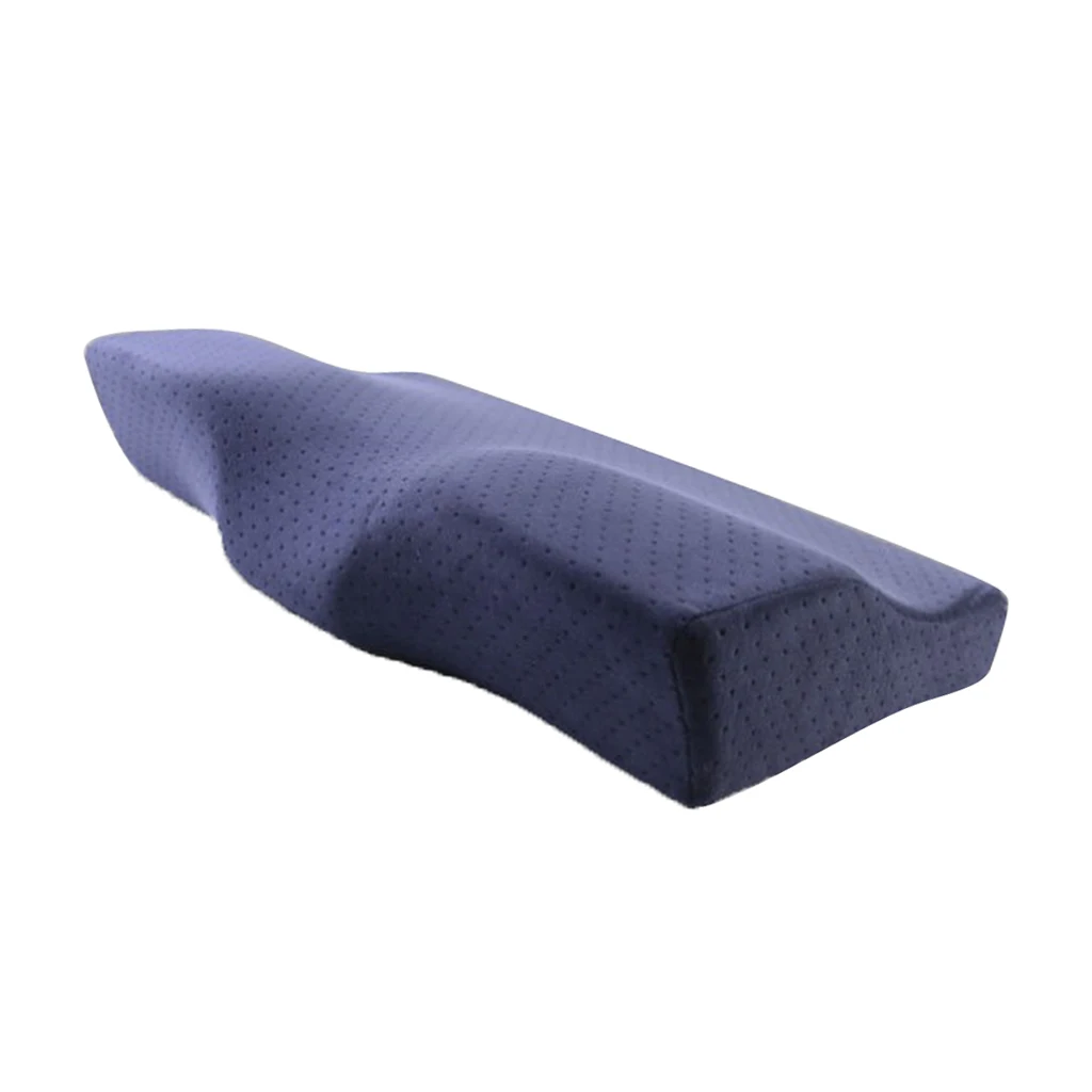 Velvet Memory Foam Pillow Head Neck Back Support Orthopaedic Head Pillow 50 x 30 x 10cm Velvet Memory Foam Pillow Head Neck Back Support Orthopaedic Head Pillow 50 x 30 x 10cm
