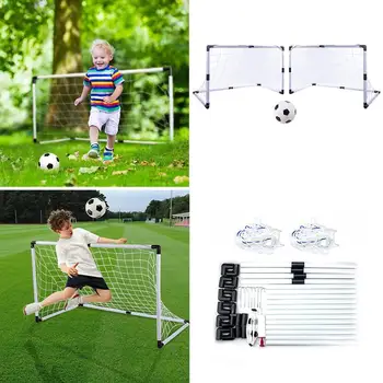 2pc/set DIY Portable Football Soccer Goal Net With Pump Gate Kids Soccer Football Toy For Children Mini Ball Kids Sport G4M4
2pc/set DIY Portable Football Soccer Goal Net With Pump Gate Kids Soccer Football Toy For Children Mini Ball Kids Sport G4M4