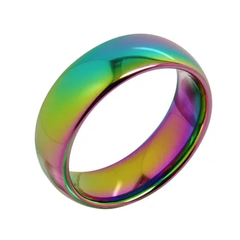 Fashion 5mm Width Tungsten Carbide Rainbow Wedding Rings for Woman Man High Polished Dome Band Free Size 5-11 Free Engraving 
Fashion 5mm Width Tungsten Carbide Rainbow Wedding Rings for Woman Man High Polished Dome Band Free Size 5-11 Free Engraving