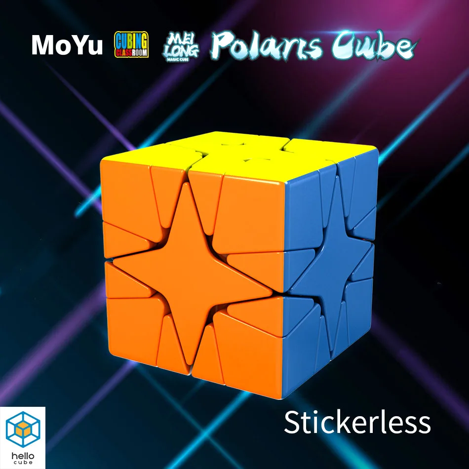 Maple Leaves Skewb Stickerless OJIN MoYu MoFang JiaoShi Meilong Series Meilong Maple Leaves Skewb Stickerless Magic Cube Cubing Classroom Meilong Smooth Twist Puzzle Cube Special Toys