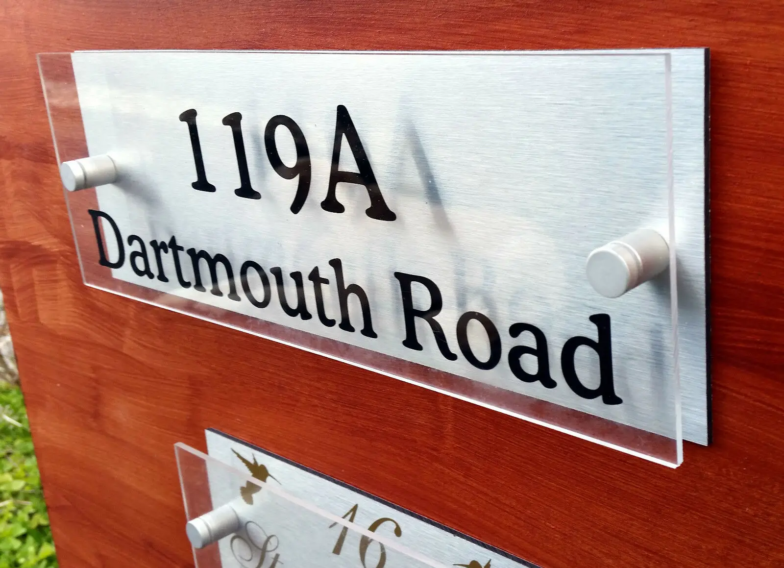 Modern House number apartment number House Sign Door Number Address Acrylic Brushed Aliminium Plate + Fixings Door sign
Modern House number apartment number House Sign Door Number Address Acrylic Brushed Aliminium Plate + Fixings Door sign