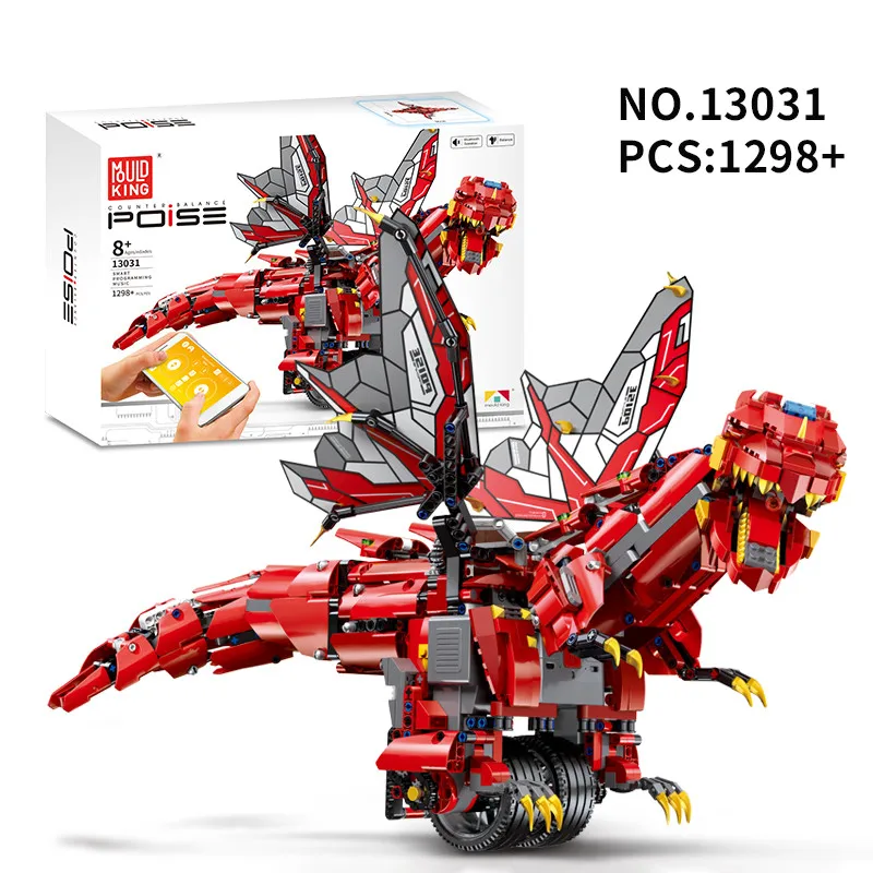 Assemble Mould King Block DIY RC Hold both Hands Intelligent Balance Programming Dinosaur Blocks Educational Toy for Kid
Assemble Mould King Block DIY RC Hold both Hands Intelligent Balance Programming Dinosaur Blocks Educational Toy for Kid
