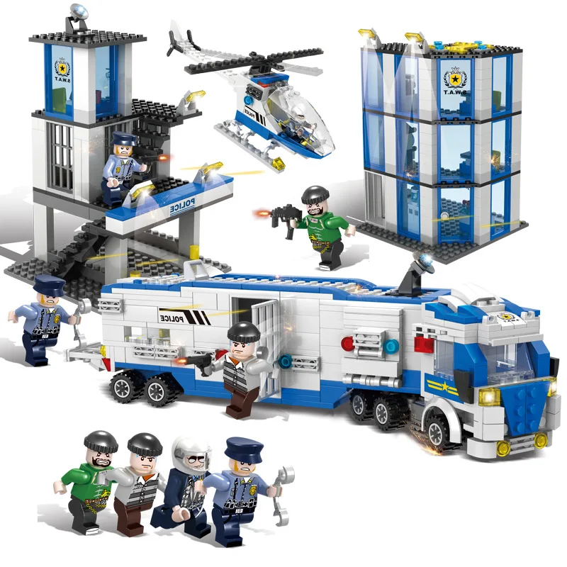 Compatible with Legao City Special Police Prison Break Children's DIY assembled small particle building blocks educational toys
Compatible with Legao City Special Police Prison Break Children's DIY assembled small particle building blocks educational toys