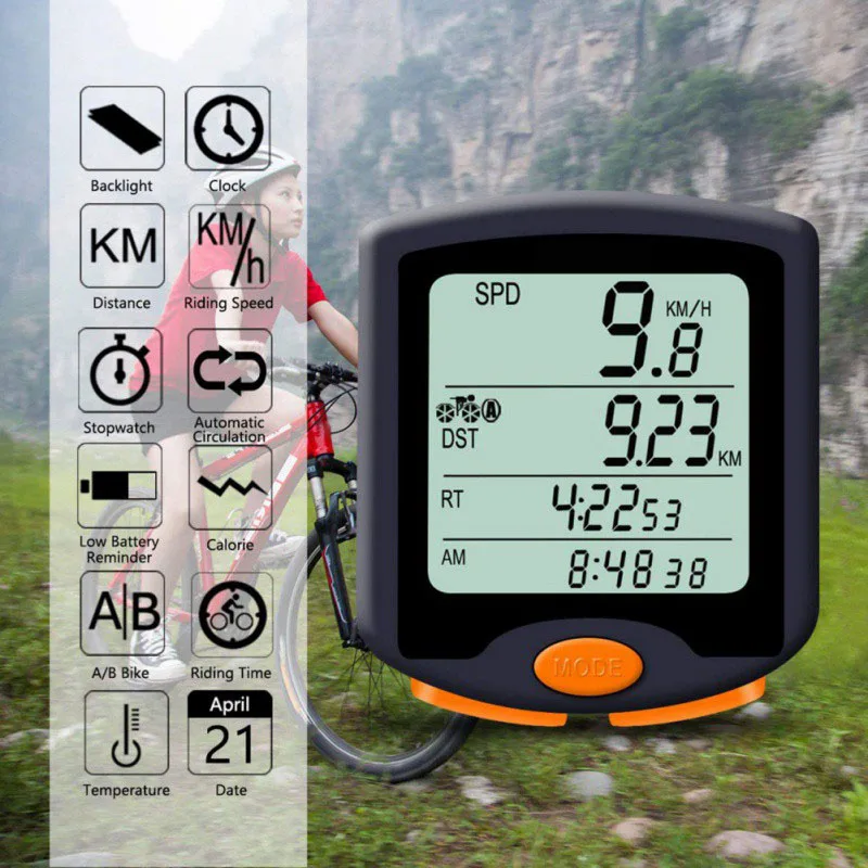 Waterproof Wireless Wired Bike Computer Odometer Speedometer Backlight Bicycle Speeding Alert Stopwatch Display Code Table NEW!
Waterproof Wireless Wired Bike Computer Odometer Speedometer Backlight Bicycle Speeding Alert Stopwatch Display Code Table NEW!