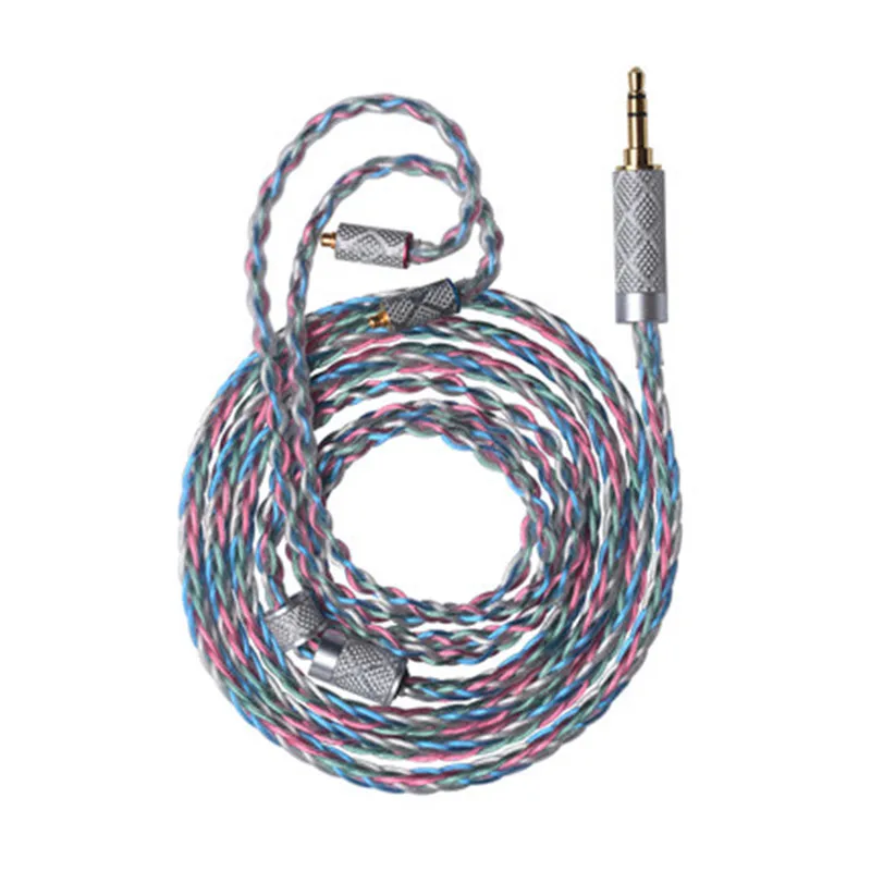 

8 share litz silver plated wire 2.5mm/3.5mm/4.4mm mmcx 0.78mm ie80 im50 A2DC 1064core