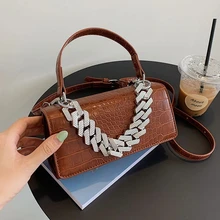 Thick Chain Design Crossbody Messenger Bag Stone Square Tote 2021 Small Winte Women's Designer Handbag Shoulder Bag
Thick Chain Design Crossbody Messenger Bag Stone Square Tote 2021 Small Winte Women's Designer Handbag Shoulder Bag