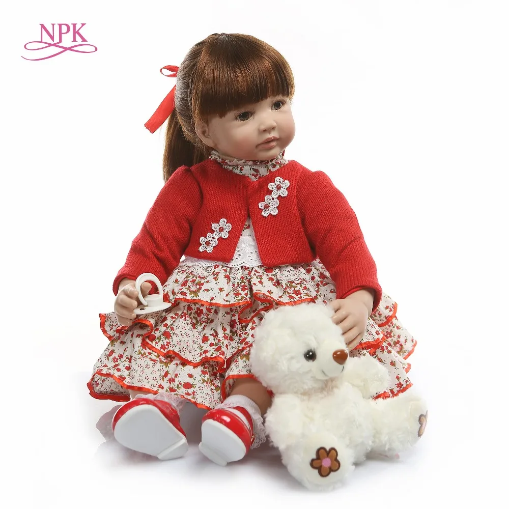 NPK Silicone Reborn Baby Doll Toys 24inch Vinyl Princess Toddler Babies Dolls Girls Birthday Gift For Children Sleeping Toys 
NPK Silicone Reborn Baby Doll Toys 24inch Vinyl Princess Toddler Babies Dolls Girls Birthday Gift For Children Sleeping Toys
