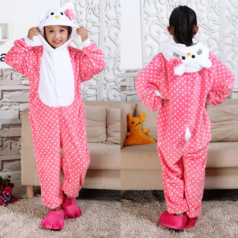 

Children Unicorn kigurumi Pajamas Boy Girl Cartoon Animal Cosplay Pyjama 4-12 Year Kids Sleepwear Hoodie pajamas for girls