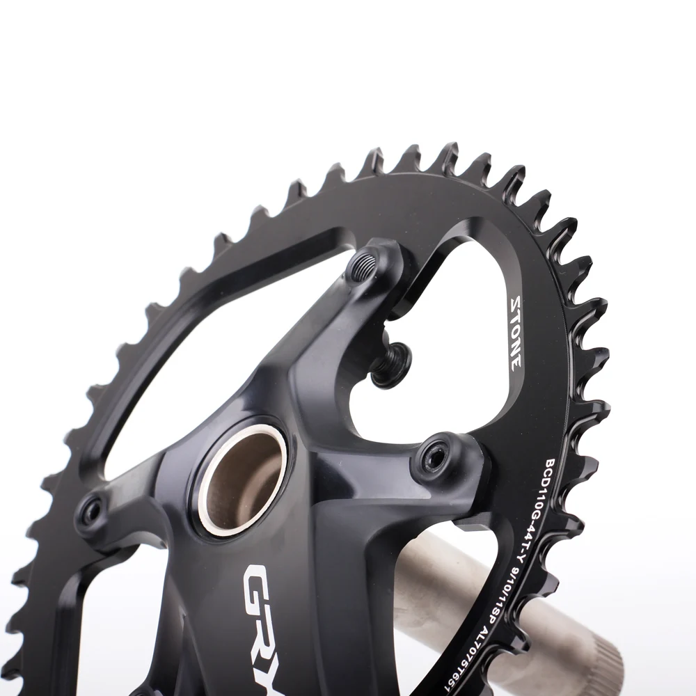 Каменная круглая Звездочка 110 BCD для Shimano гравия GRX FC RX810 RX600 34 36 38 40 42 46 58T 60T