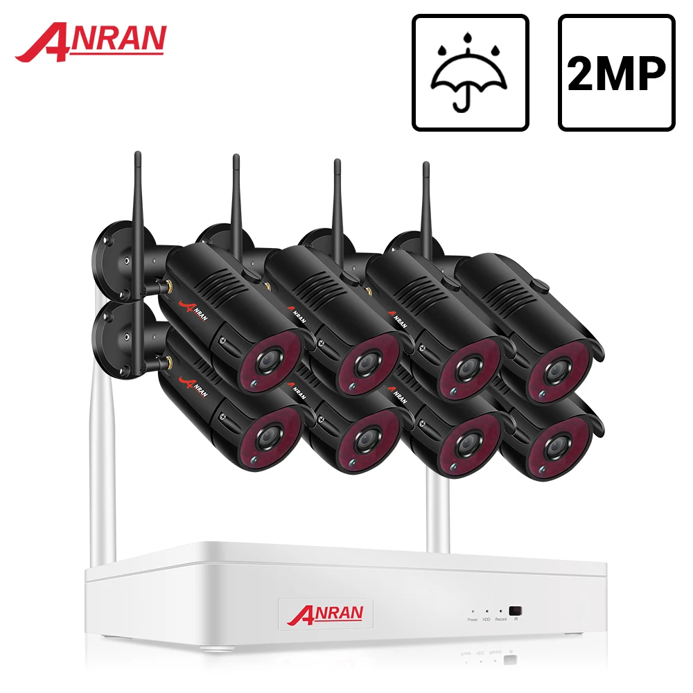 ANRAN 8CH Security Camera System Surveillance Kit H.265 Wireless CCTV System 2MP Outdoor Wifi IP Camera NVR Recorder Video IP66
ANRAN 8CH Security Camera System Surveillance Kit H.265 Wireless CCTV System 2MP Outdoor Wifi IP Camera NVR Recorder Video IP66