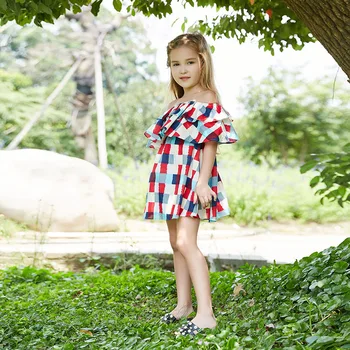 2020 Cross Border for Girls Dress Lotus Leaf Half Shoulder Plaid Dress YO78B
2020 Cross Border for Girls Dress Lotus Leaf Half Shoulder Plaid Dress YO78B