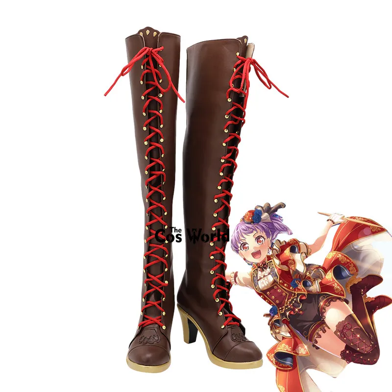 

BanG Dream Udagawa Ako Lisa-nee Anime Customize Cosplay High Heels Shoes Boots