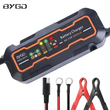 BYGD 6V/12V 5000mA Fully Automatic Smart Battery Charger Battery Maintainer Trickle Charger for GEL WET AGM Lead Acid Batteries
BYGD 6V/12V 5000mA Fully Automatic Smart Battery Charger Battery Maintainer Trickle Charger for GEL WET AGM Lead Acid Batteries