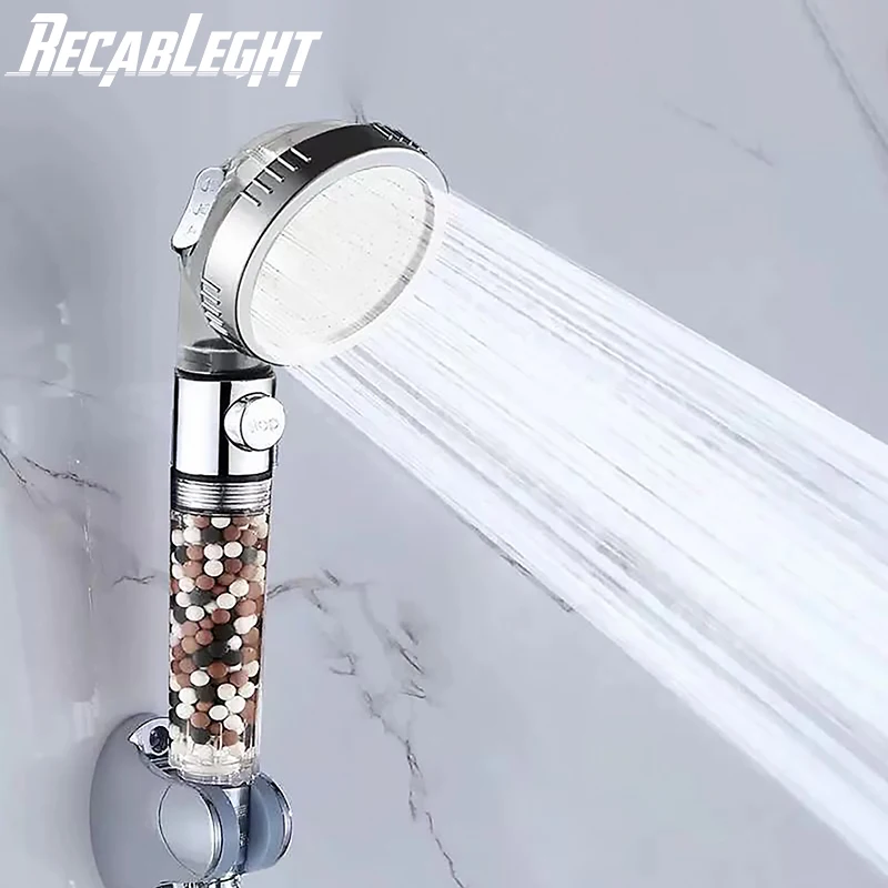Recableght Shower Head Set High Pressure 3-Function SPA Shower Head With Switch On/Off Button Anion Filter Bath Head Water Saver
Recableght Shower Head Set High Pressure 3-Function SPA Shower Head With Switch On/Off Button Anion Filter Bath Head Water Saver