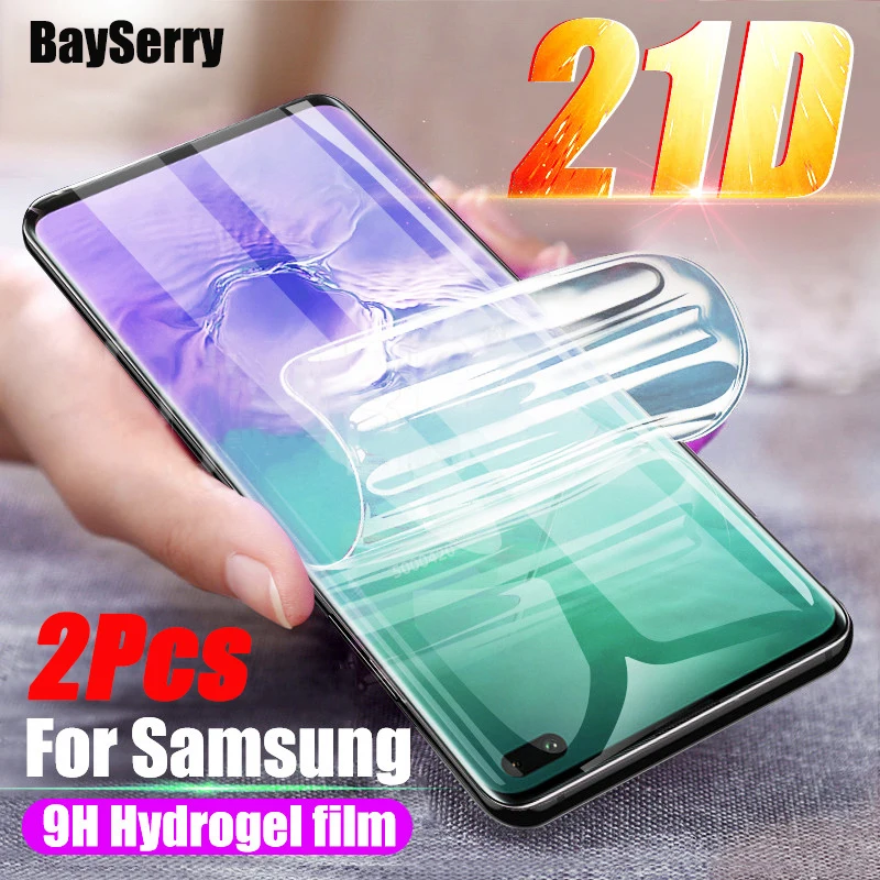 Гидрогелевая пленка с полным покрытием для Samsung Galaxy Note 20 10 9 Plus 2 шт. Защита экрана