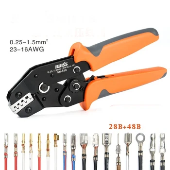 SN-58B Crimping Pliers Tool Set SN-28B SN-48B for 2.54 2.8 3.96 4.8 6.3 Tube/Insulation Terminals Electrical Clamp Tools
SN-58B Crimping Pliers Tool Set SN-28B SN-48B for 2.54 2.8 3.96 4.8 6.3 Tube/Insulation Terminals Electrical Clamp Tools