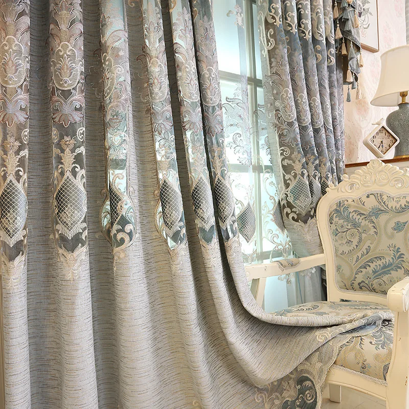 European Luxury Gray Jacquard Blackout Decorative Curtains For Bedroom Window Curtains Living Room Luxury Drapes Custom Valance4
European Luxury Gray Jacquard Blackout Decorative Curtains For Bedroom Window Curtains Living Room Luxury Drapes Custom Valance4