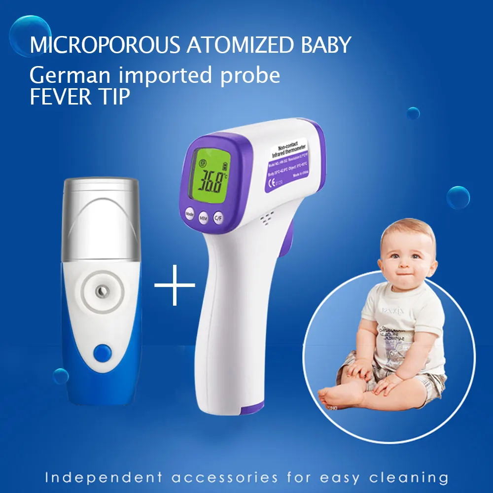 Portable atomizer hand-held asthma inhaler/medical liquid crystal display one second thermometer
Portable atomizer hand-held asthma inhaler/medical liquid crystal display one second thermometer