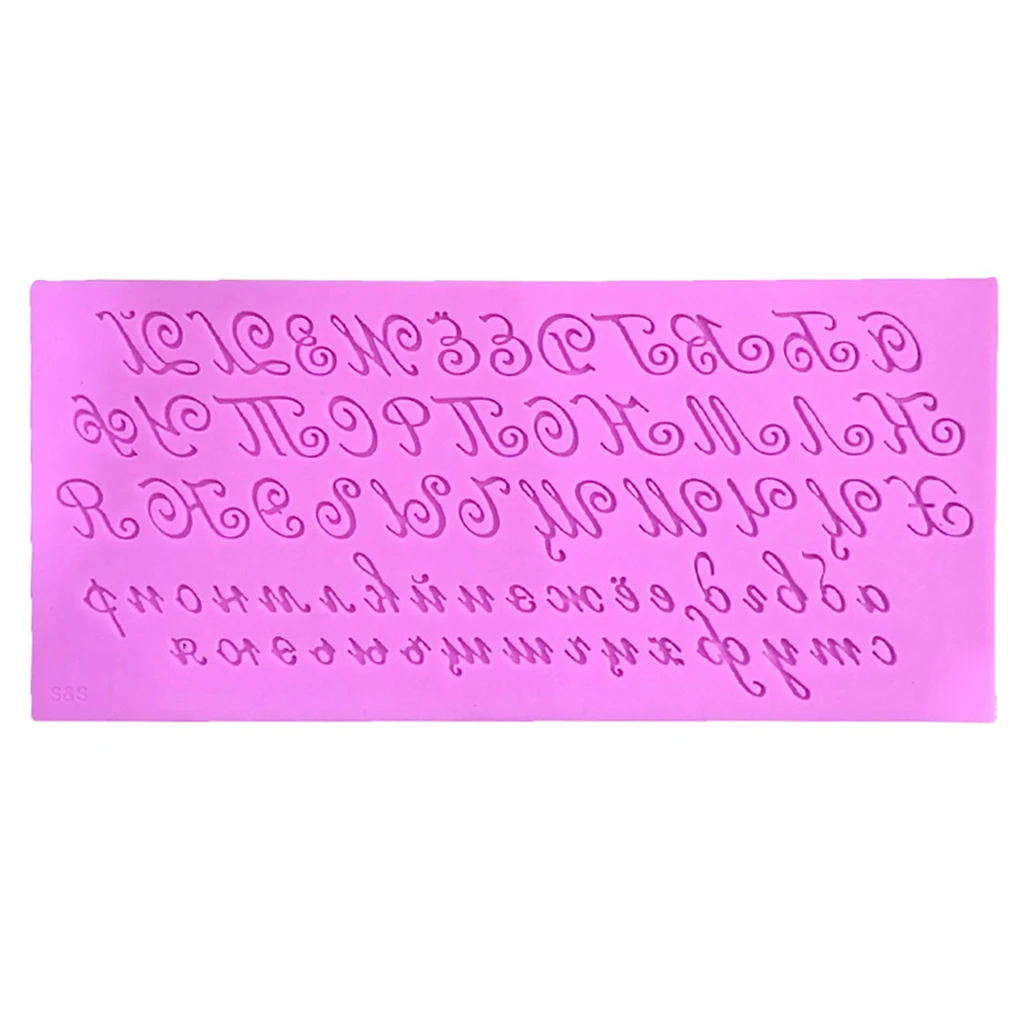 2020 New 3D Artistic Russian Letter Silicone Cake Fondant DIY Mold Handwriting Alphabet Candy Pudding Chocolate Kitchen Mould
2020 New 3D Artistic Russian Letter Silicone Cake Fondant DIY Mold Handwriting Alphabet Candy Pudding Chocolate Kitchen Mould