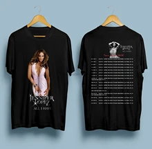 NEUE Jennifer-Lopez-Alle-ICH-Haben Tour Schwarz T-SHIRT S-5XL MANN FRAU(China)
