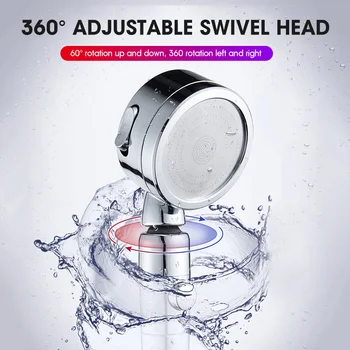 3 Watering Modes Shower Head 360 Degree Rotatable Shower Nozzle Water Saving with Water Control Button For Bathroom Bathing
3 Watering Modes Shower Head 360 Degree Rotatable Shower Nozzle Water Saving with Water Control Button For Bathroom Bathing
