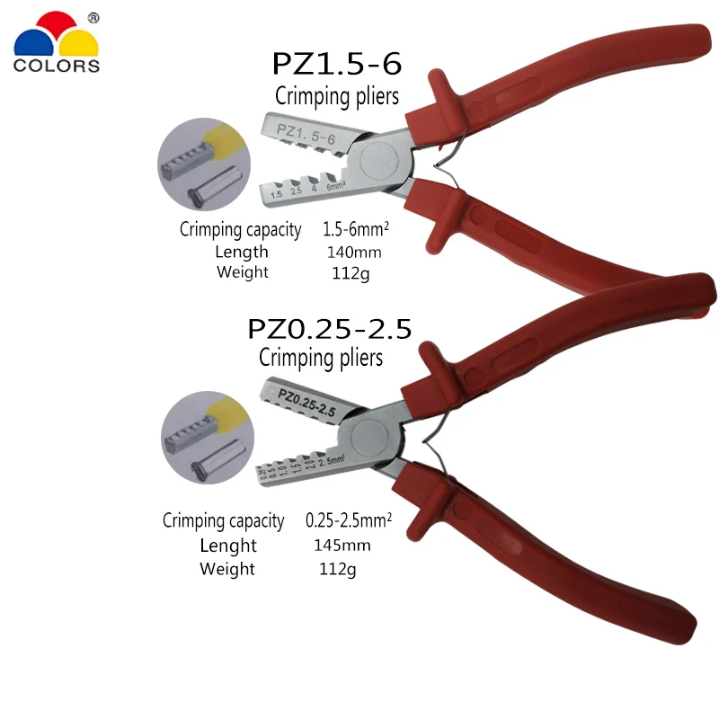 PZ1.5-6 Crimping Tool Crimping Pliers For Terminals,clamps Pliers Electrical Tubular Terminals Box 0.5-6mm2 Tool Set
PZ1.5-6 Crimping Tool Crimping Pliers For Terminals,clamps Pliers Electrical Tubular Terminals Box 0.5-6mm2 Tool Set