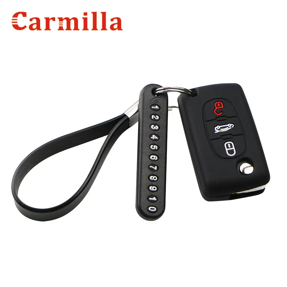 Silicone Key Cover Case Phone Number Keychain for Peugeot 208 207 3008 308 508 408 2008 407 307 206 2 3 Button Citroen Sega C5
Silicone Key Cover Case Phone Number Keychain for Peugeot 208 207 3008 308 508 408 2008 407 307 206 2 3 Button Citroen Sega C5