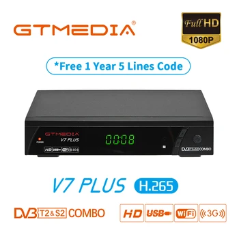 GTmedia V7 PLUS TV Terrestrial Receiver DVB-T2/S2 H.265 Support HDMI WIFI Set Top Box with 5 clines cccam For Europe/Italy/Spain
GTmedia V7 PLUS TV Terrestrial Receiver DVB-T2/S2 H.265 Support HDMI WIFI Set Top Box with 5 clines cccam For Europe/Italy/Spain