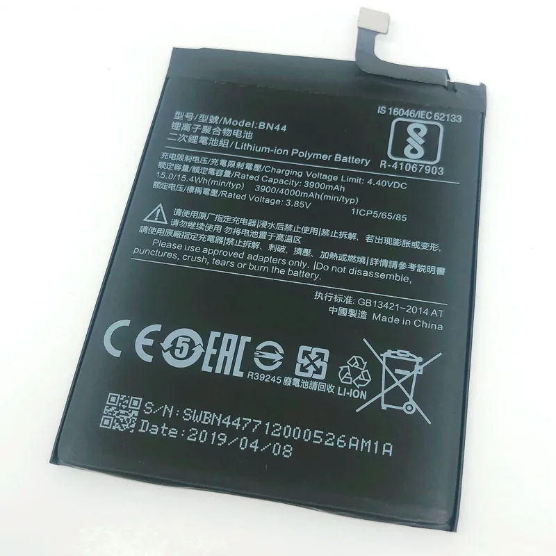 BN44 Rechargeable Battery For Xiaomi Mi Redmi 5 Plus 5Plus Hongmi 5 Plus 5Plus Redrice 5 Plus 5Plus Phone Replacement battery
BN44 Rechargeable Battery For Xiaomi Mi Redmi 5 Plus 5Plus Hongmi 5 Plus 5Plus Redrice 5 Plus 5Plus Phone Replacement battery