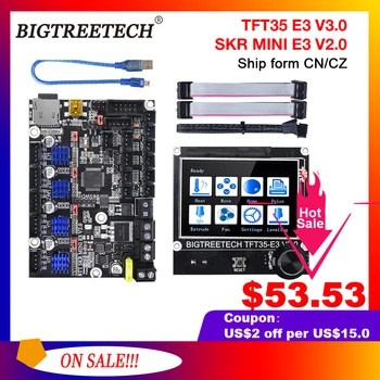 BIGTREETECH SKR MINI E3 V2.0+TFT35 E3 V3.0 Touch Screen Motherbaord Integrate TMC2209 For Ender 3 pro Printer Cr10 Updated
BIGTREETECH SKR MINI E3 V2.0+TFT35 E3 V3.0 Touch Screen Motherbaord Integrate TMC2209 For Ender 3 pro Printer Cr10 Updated